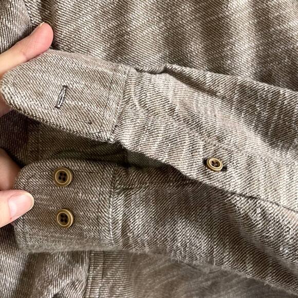 Solaris Shirt Mens XL Outdoor Hiking Long Sleeve Button Up Thick 100% Cotton - Picture 7 of 8